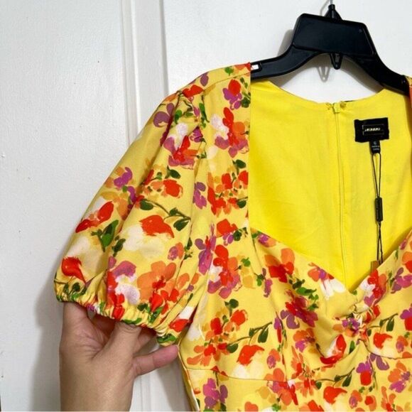 Alexia Admor Gracie Sweetheart Fit & Flare Midi Dress in Yellow Floral Size 6 - Picture 8 of 16